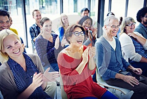 Group of Diverse People in Seminar