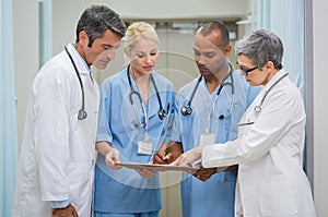 Group of doctors meeting