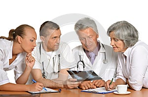 Group of doctors on meting