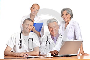 Group of doctors on meting