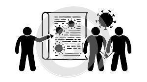 Group Document Analysis, Collaborative Strategy, vector design Generative AI