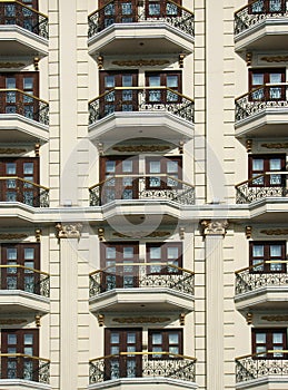 Group of door, window at hotel
