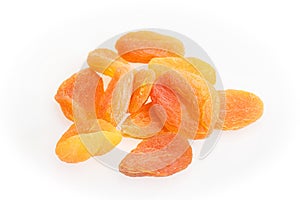 Group of dried apricots