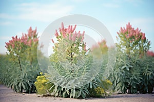 a group of droughttolerant shrubs in bloom