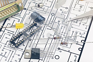 Group of electronic components