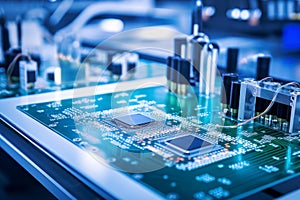 Group of Electronic Devices on Table