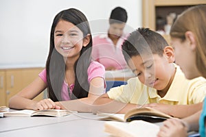 Group of elementary school pupils