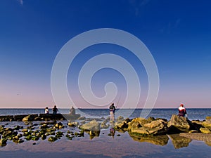 Group of fishermen