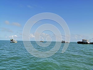 a group of fishing vessels belonging to the Surinamese Gilontas company photo