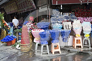 Group of flower stores