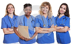 Group of four nurses
