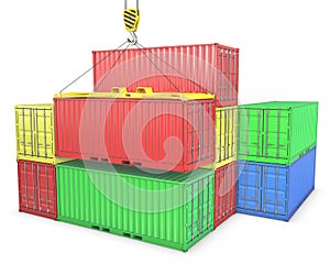 Group of freight containers