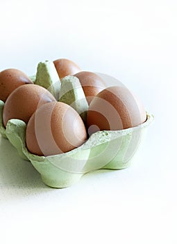 Group of fresh eggs.