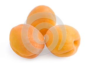 Group fresh ripe apricot