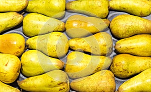 Group of fresh ripe pears