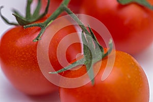 Group of fresh tomatoes. red cherry tomatoes