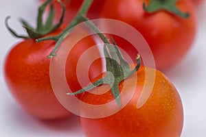 Group of fresh tomatoes. red cherry tomatoes