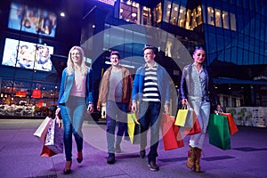 Group Of Friends Enjoying Shopping