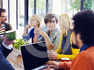 Group Of Friends Having A Coffee Break