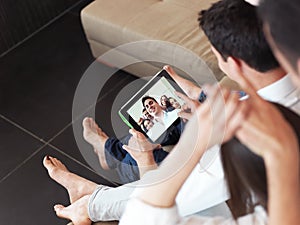 Group of friends taking selfie