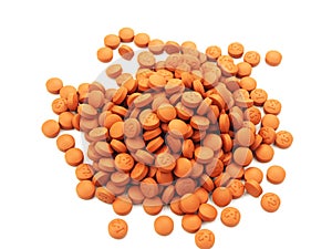 Group of generic ibuprofen pain reliever tablets