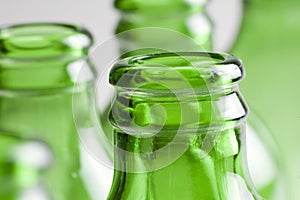 Gruppe aus Grün Flaschen 
