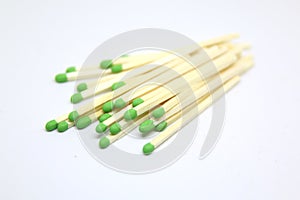 group of green head matches