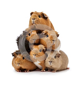 Group of guinea pigs