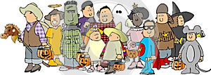 Group of Halloween kids 3