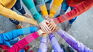 The Group Hand Stack.AI generated