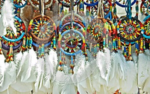 Group of Hanging Dream Catchers