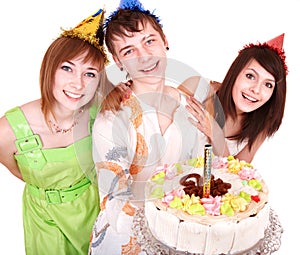 Group of happy young people