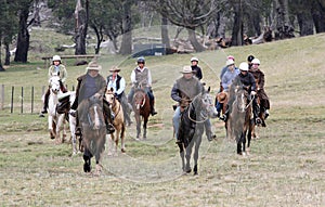 Group of horseriders