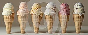 A group of ice cream cones arranged in a pentagram, hinting at a ritualistic or supernatural purpose photo