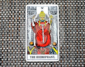The Hierophant Tarot Card Institutions Education Tradition Guru ccult photo