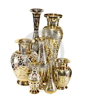 Group of Indian vases