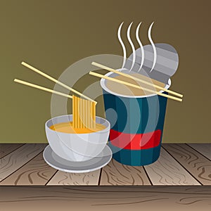 Group of instant soups