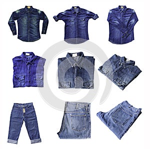 Group of jeans