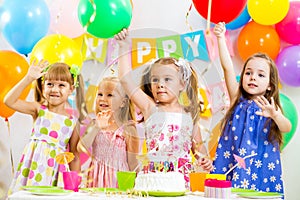 Group of kids at birthday
