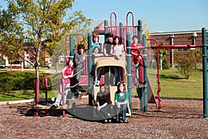 Group of kids on playground