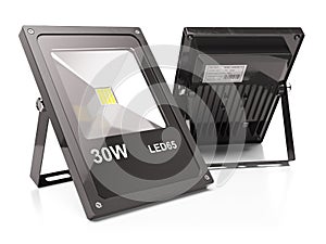 Group of LED floodlights