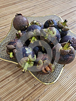 Mangostana on Plate