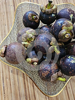 Mangostana on Plate