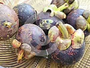 Mangostana on Plate