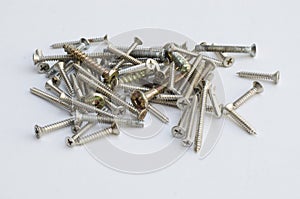 Group of many type of material tool equipment for construc