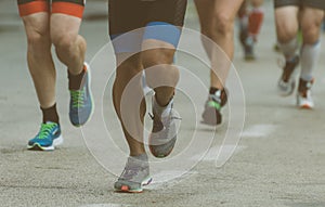 Group of marathon runners.