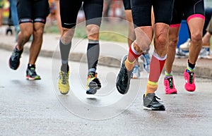 Group of marathon runners.