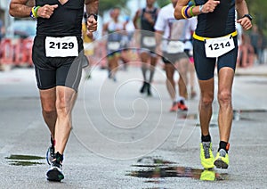 Group of marathon runners.