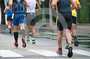 Group of marathon runners.