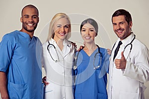 Group of medical doctors